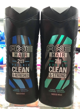 AXE Hair 2 in 1 Dầu Gội-Xả Dành Cho Nam - Hàng CANADA (473ML)