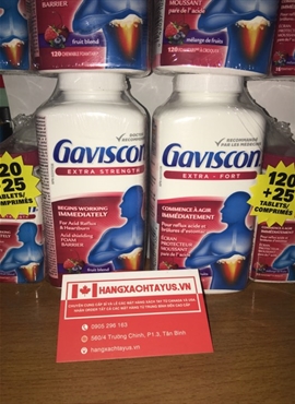  Thuốc Đau Dạ Dày  Gaviscon extra strength(120 viên sx.Canada)